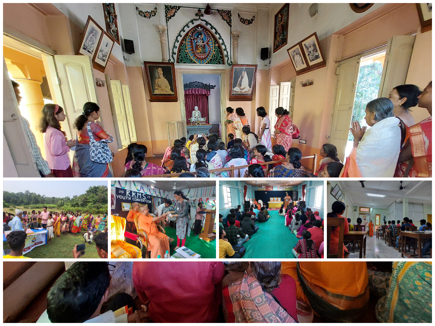 Image depicting various activities like medical camp or school children